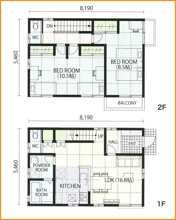 27坪 3LDKの狭小住宅　間取りが変更可能な柔軟性の高いお家